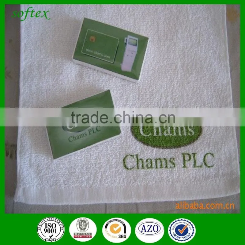 different shapes cotton compressed towel logo