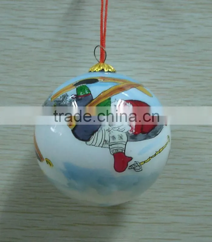 christmas glass snow ball