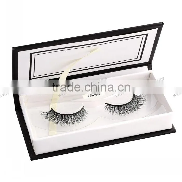 siberian mink fur strip eyelash with custom packaging permanent false eyelashes