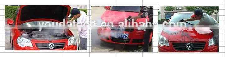 Trolley design micro-water system steam car wash machine