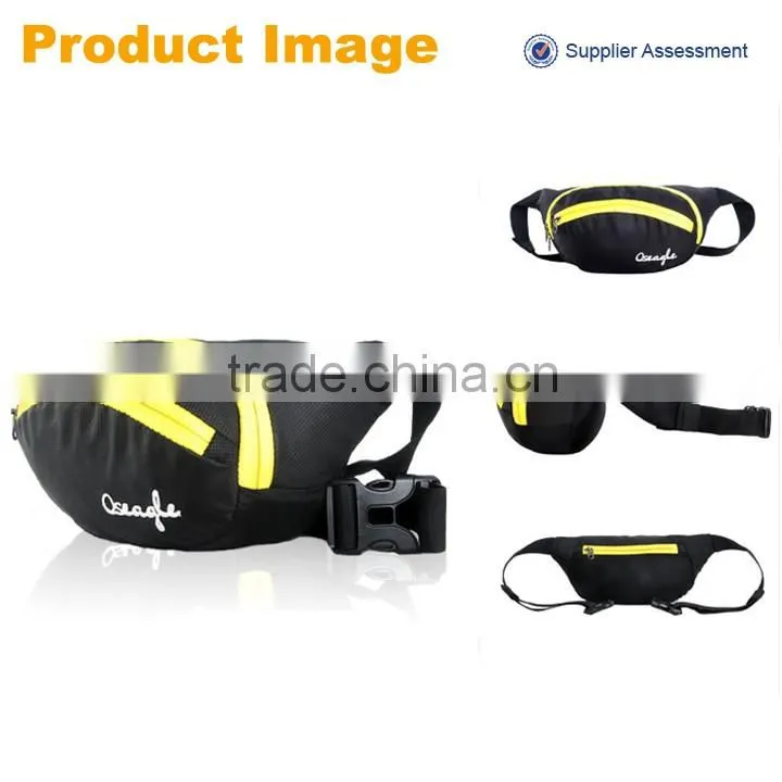 New style wholesale multi color portable sport elastic waist bag,sport funny pack