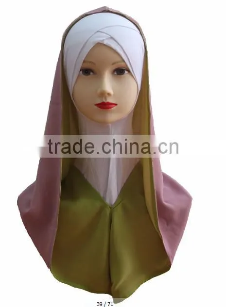 H229 popular muslim chiffon outside hijab