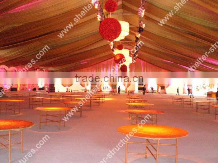 Huge temporary clear roof tent with nice decoration used temporary official