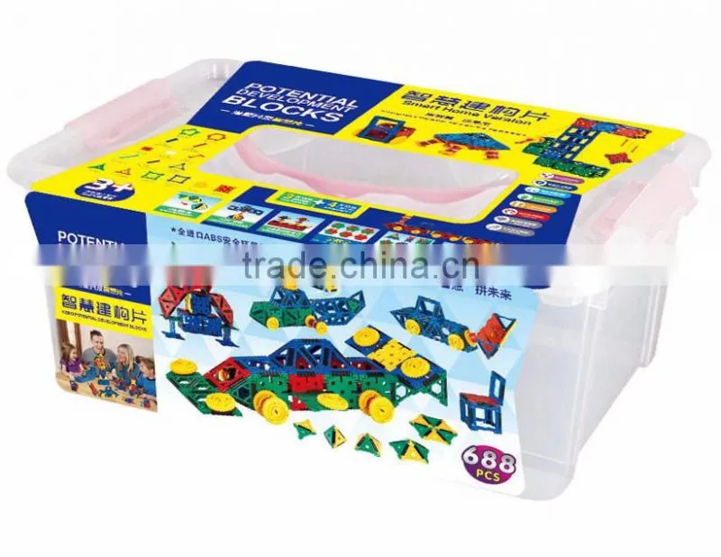 688PCS New 2016 Hot Educational Plastic Toy