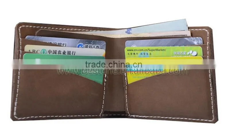 2016 Hot Sale Custom Gift Men Genuine Leather Wallet
