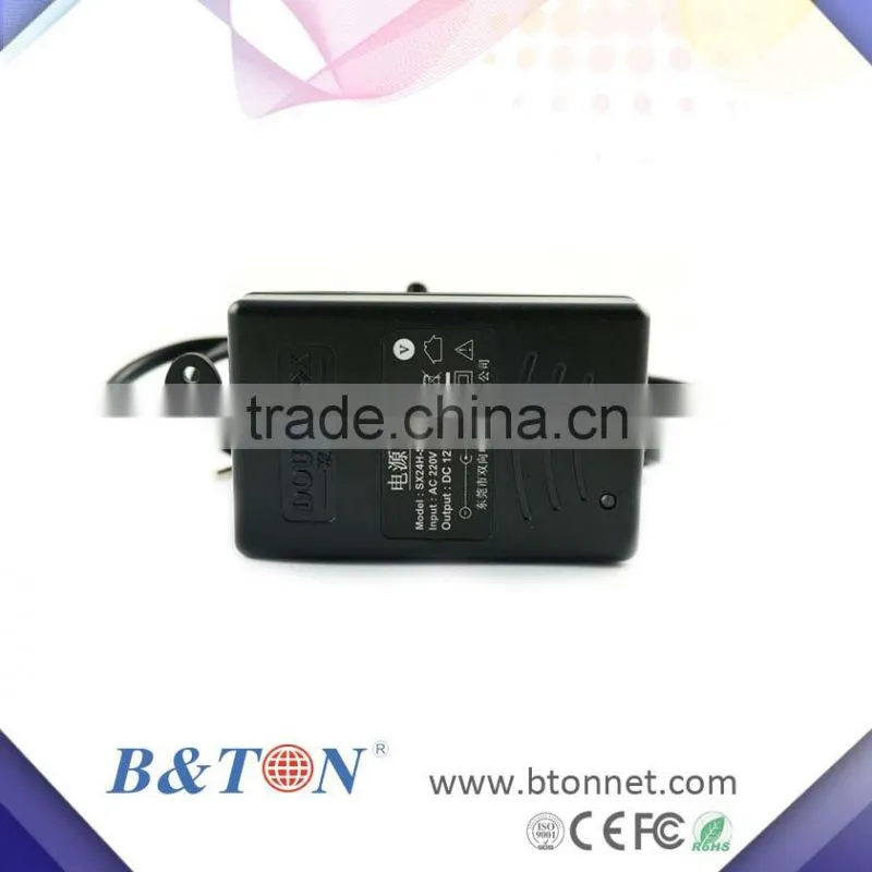 High efficiency USA Plug 12V 2A 24w switching power supply