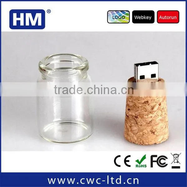 pen drive bottle with genuine capacity 2GB4GB8GB16GB choice on time delivery glass bottle shape