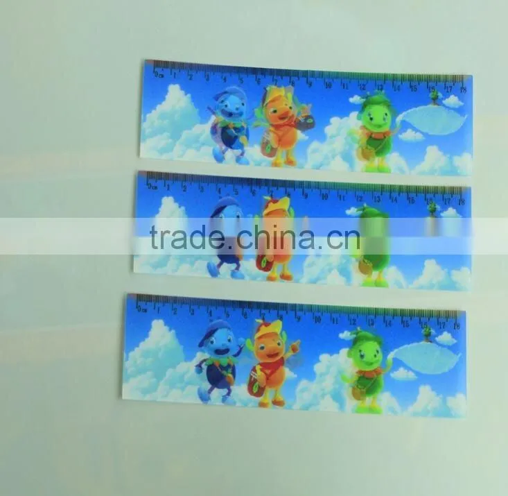 colorful design PP/PET 3d ruler