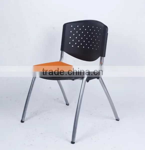 Lihua factory wholesale STACKABLE plastic student school chairs with writing pad 1008d