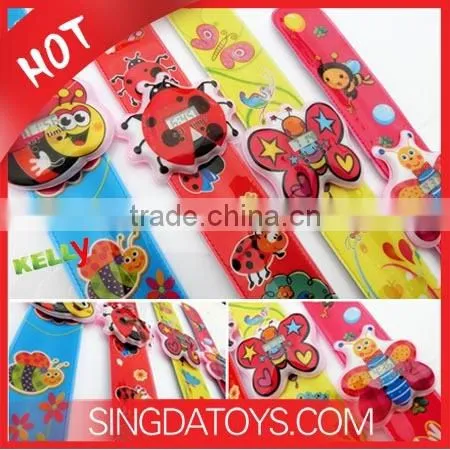 Nice Promotional Gifts for Girls G101-2 Cute Ladybug Slap Watch