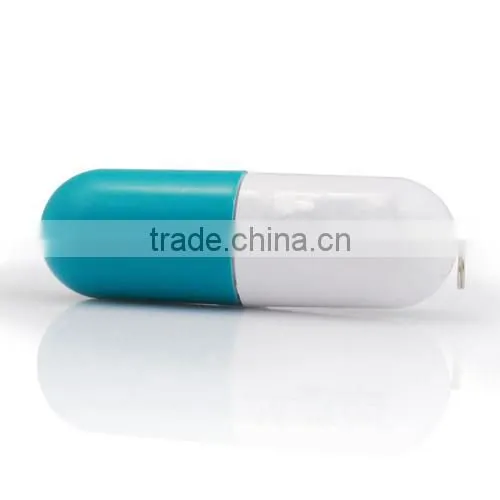 Medicine promotional gift plastic material personalized logo brand printing pill shaped usb flash memory pen drive