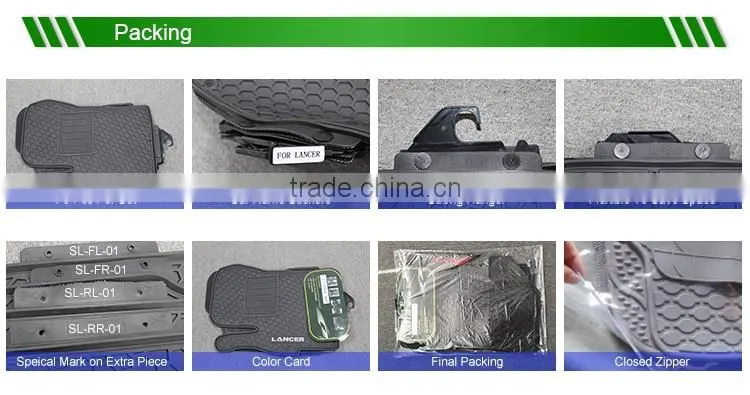 Genuine Black Front and Rear Carpet Floor Mat for Hyundai Sonata 2015