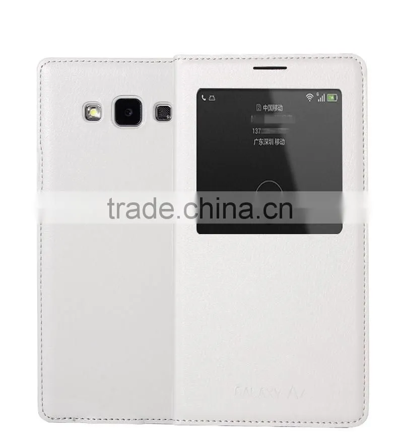 Bulky Buy From China Smart Front Window Leather Case Flip Phone Case For Samsung A7/A8