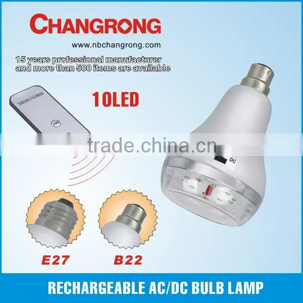 10 led emergency AD/DC bulb lamp