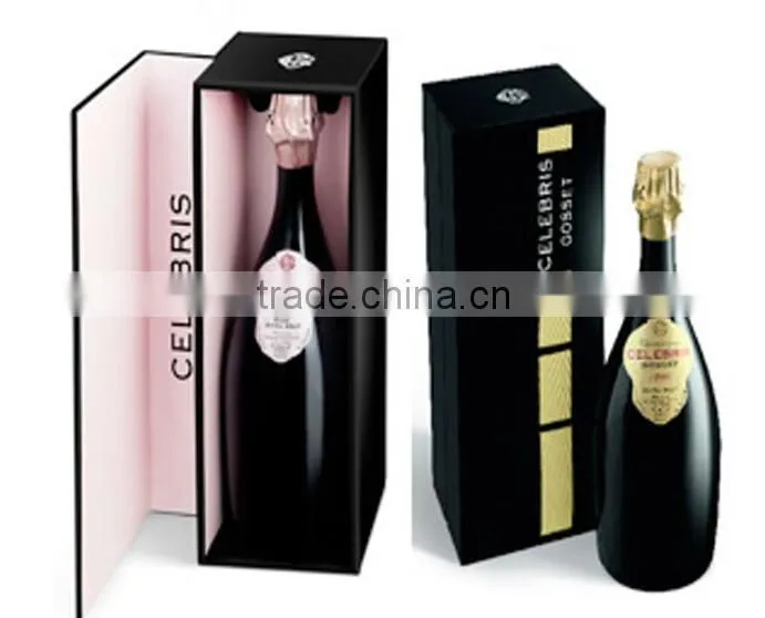 2015 hot sale high quality folding red wine box