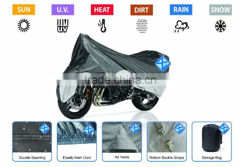 Waterproof yet breathable wholesale motorcycle cover