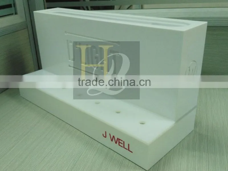 acrylic makeup display stand with different color LED light