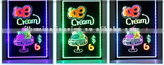 Creative Irregular Write Board Led Display With Chalk Marker