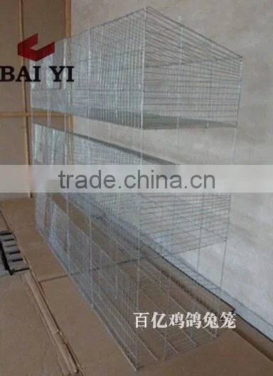 BAIYI Cheap Metal Cage For Big Female Rabbit / Breeding Rabbit / Commercial Rabbit