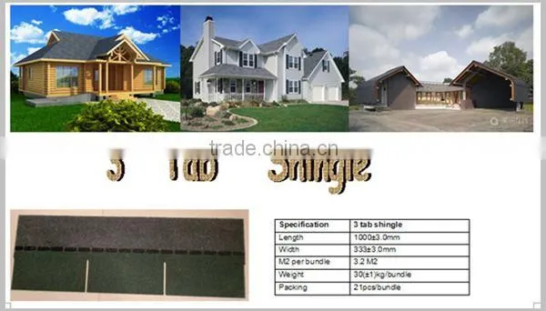 2015 New High Quality Asphalt Roofing Shingle Price Factory America Maket