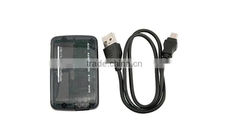 Mini All-in-1 USB 2.0 Memory Card Reader with USB Cable