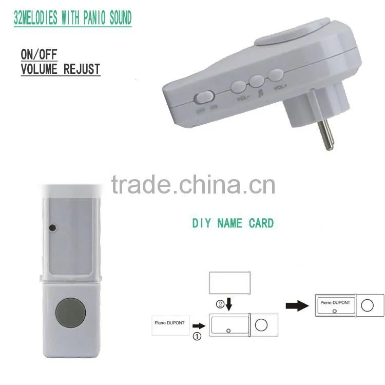 Direct factory supply Melodious Piano Sound wireless antique doorbell