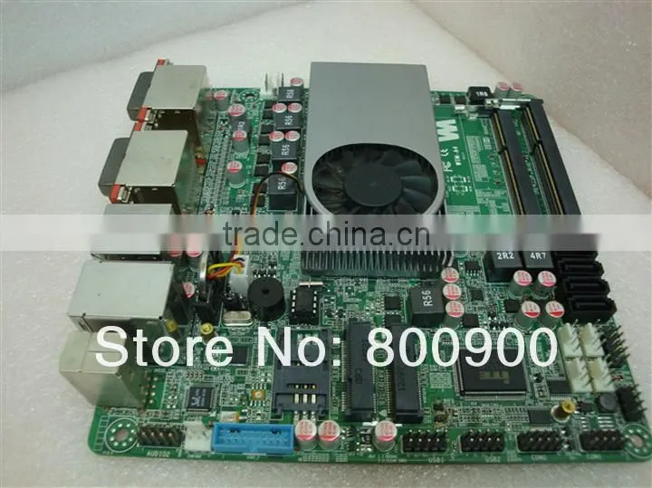 4 DVI-I multi-screen multi-graphics motherboard MINI ITX AMD APU R series with DC power 4SATA2COM