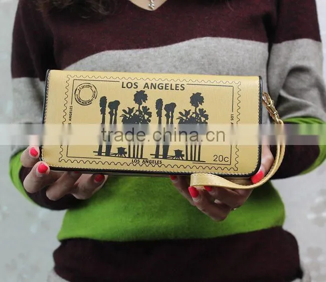 2016 England style wallet Popular Women wallet fashion Clutch Leather Wallet