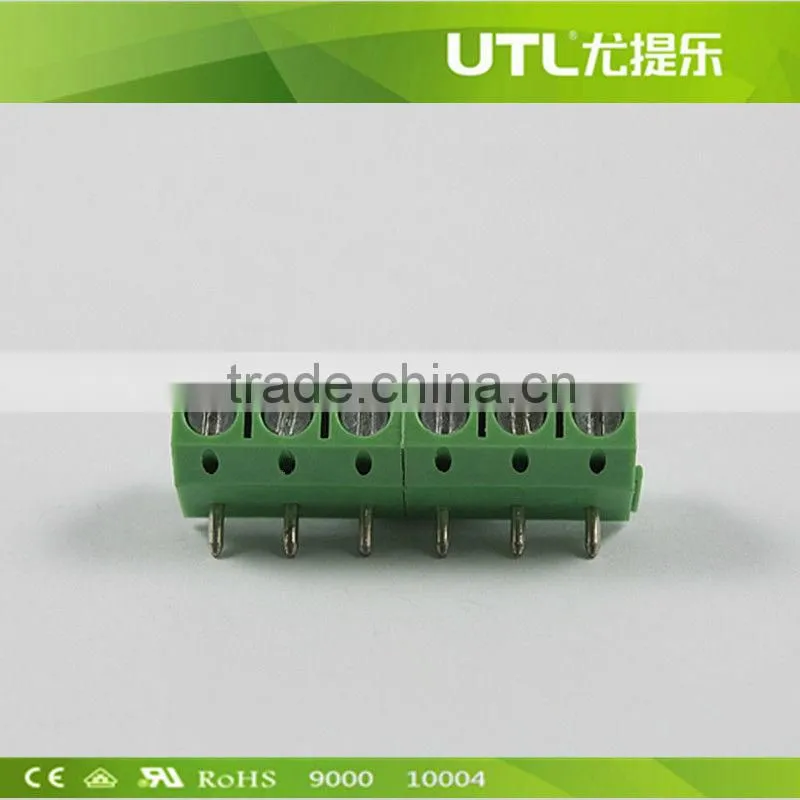 New spring UTL product MU1.5P-V5.0(5.08) PCB Barrier Mount Terminal Connector
