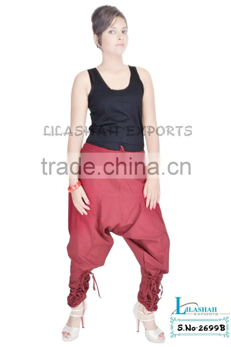 2699B Cotton Alibaba Pants Supplier trousers cotton sports wear pants yoga pants trousers jaipur manufactor