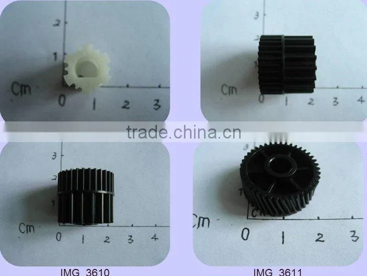 Plastic injection molded gear