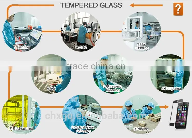 Hot sale !!Wholesale 9H hardness 0.33mm 2.5D tempered glass screen protector for iphone 6