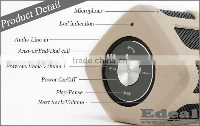 Clear sound bluetooth small speaker Portable music speaker bluetooth wireless speakers 7000mah power bank from BSCI manufaturer