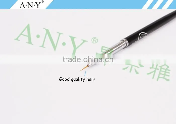 ANY Nail Art Beauty Caring Metal Handle Super Thin Brush for Nail Art