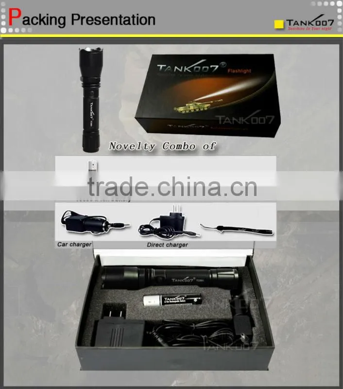 police bright light torch battery 18650 TANK007 TC29A