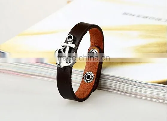Cool Unisex Women Men Punk Wristband Metal Studded Leather Bracelet