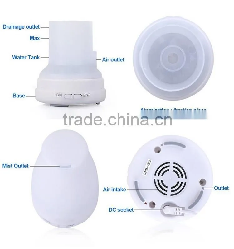 Hot Custom Cool Mist Ultrasonic Humidifier, Aromatherapy Oil Mini Diffuser Humidifier, Essential Oil Diffuser