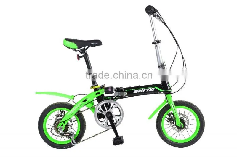 Pu Hong 2016 newest wholesale bicycle all color 14" 7 speed folding bmx bike