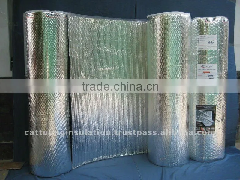 thermal break reflective insulation by aluminum foil cover