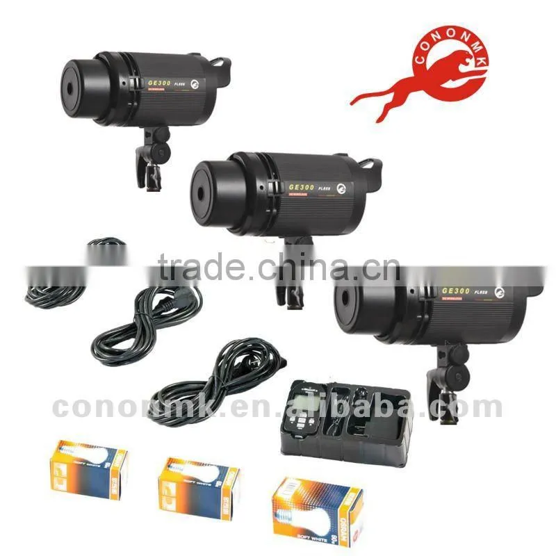 Cononmk 300WS portable studio flash for indoor shooting studio flash KIT