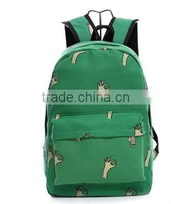 Green Durable Backpack for Daily Use