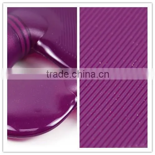 Hot big 1800ml PVC hot-water bottle classic leakproof purple Christmas gift