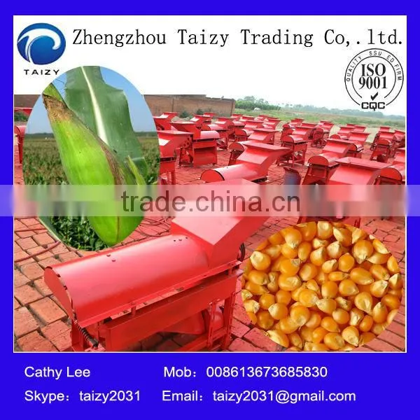 New type corn skin peeler thresher