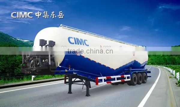 CIMC brand 3 axle cement bulker banana type new produce