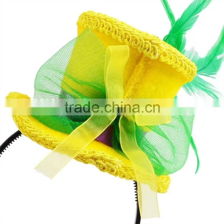 Handmade New Orleans Girls Plain Headbands Decoration For Mardi Gras