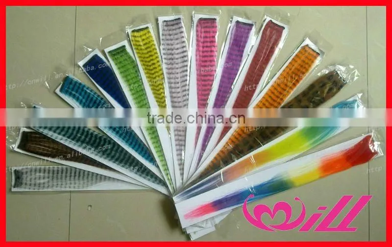 crazy color purple animal print hair extension