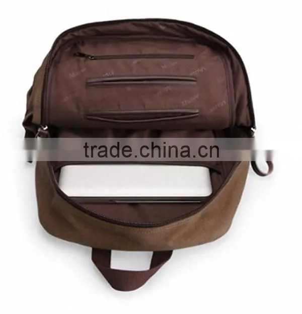 Vintage Canvas Laptop Backpack,School College Rucksack Bag
