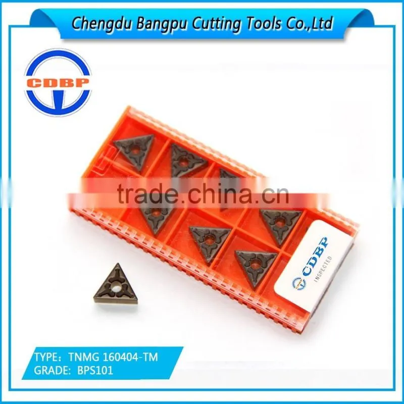 Carbide Turning Insert TNMG160404-TM BPS101 for steel finshing
