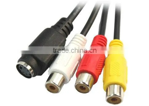PC Computer VGA to TV S-Video RCA AV 3 Adapter Cable
