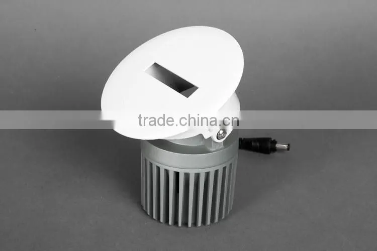 9w 10w adjustable cob led wall wash downlight with linear hole
